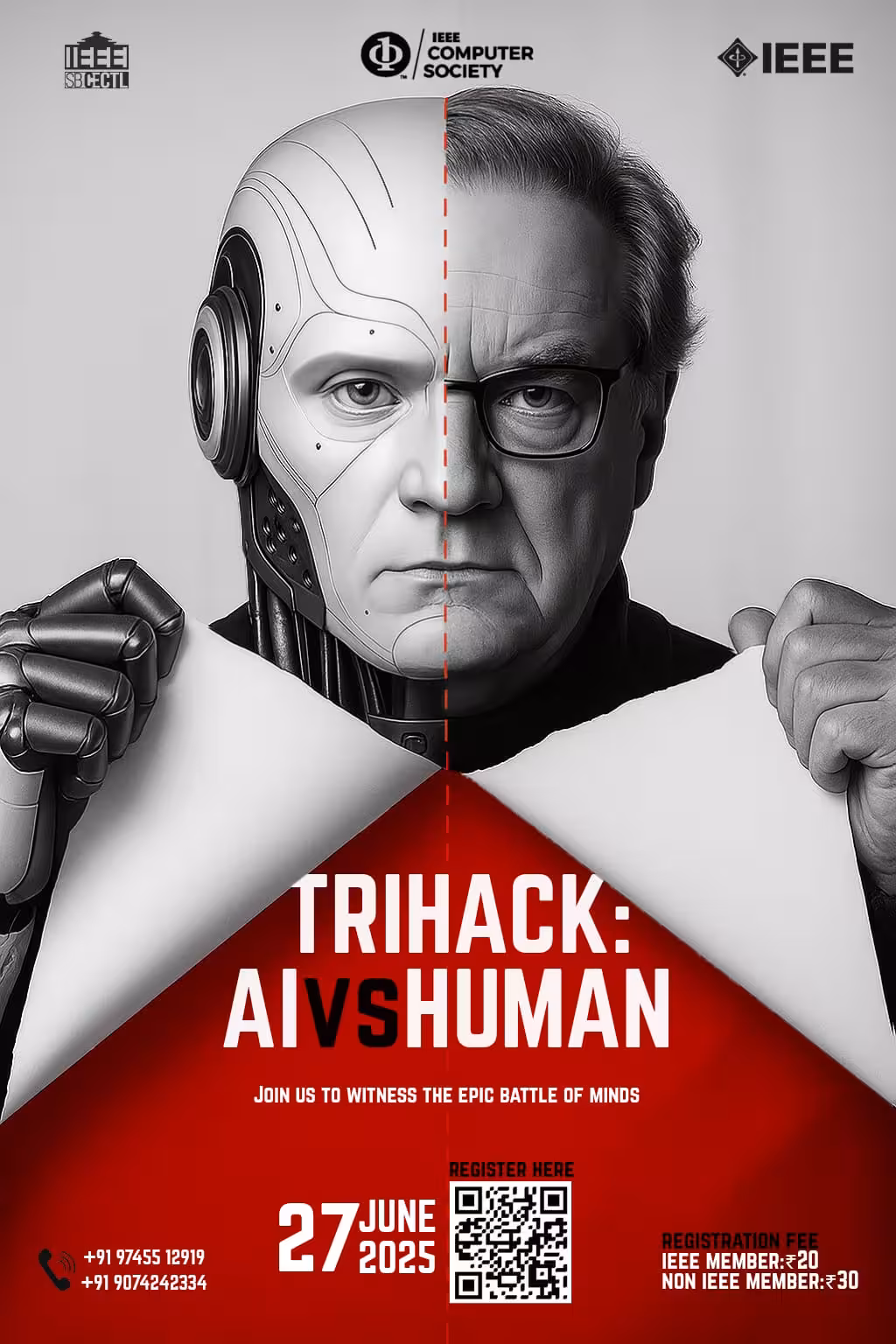 AI vs Human - mentee war by IEEE SB CECTL at College of Engineering (CEC), Cherthala