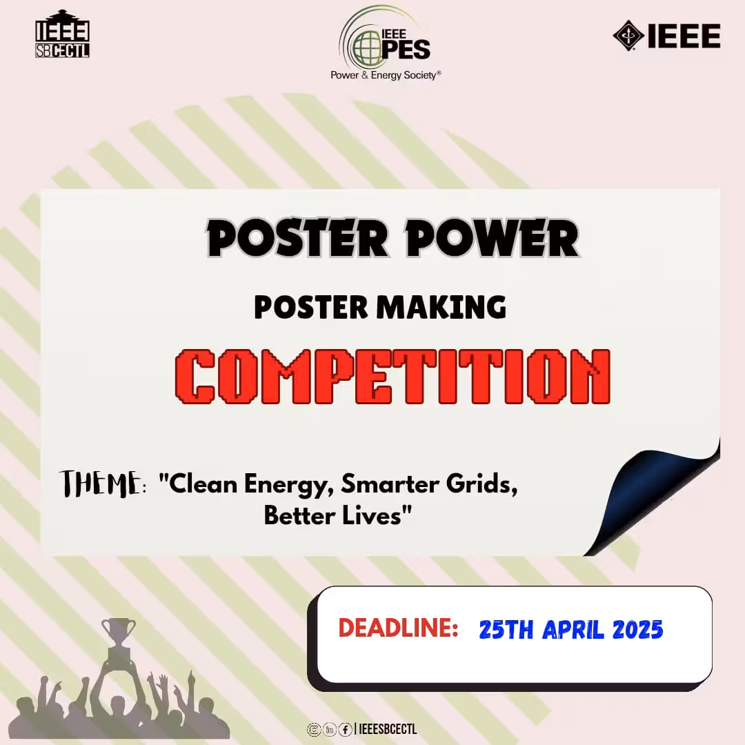 Poster Power - poster designing competition by IEEE SB CECTL at College of Engineering (CEC), Cherthala
